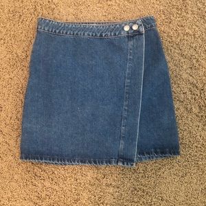 ASOS denim wrap skirt